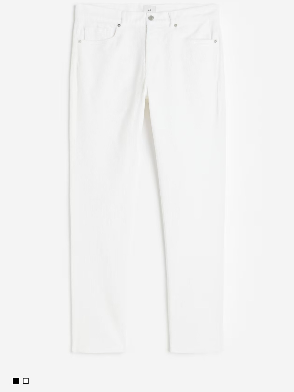 H&M White Women's Straight Jeans